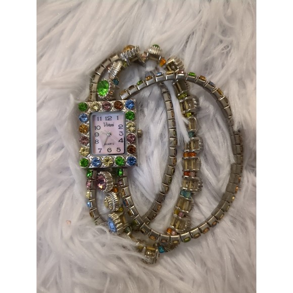 Gorgeous women's multi color crystal watch - Picture 1 of 3